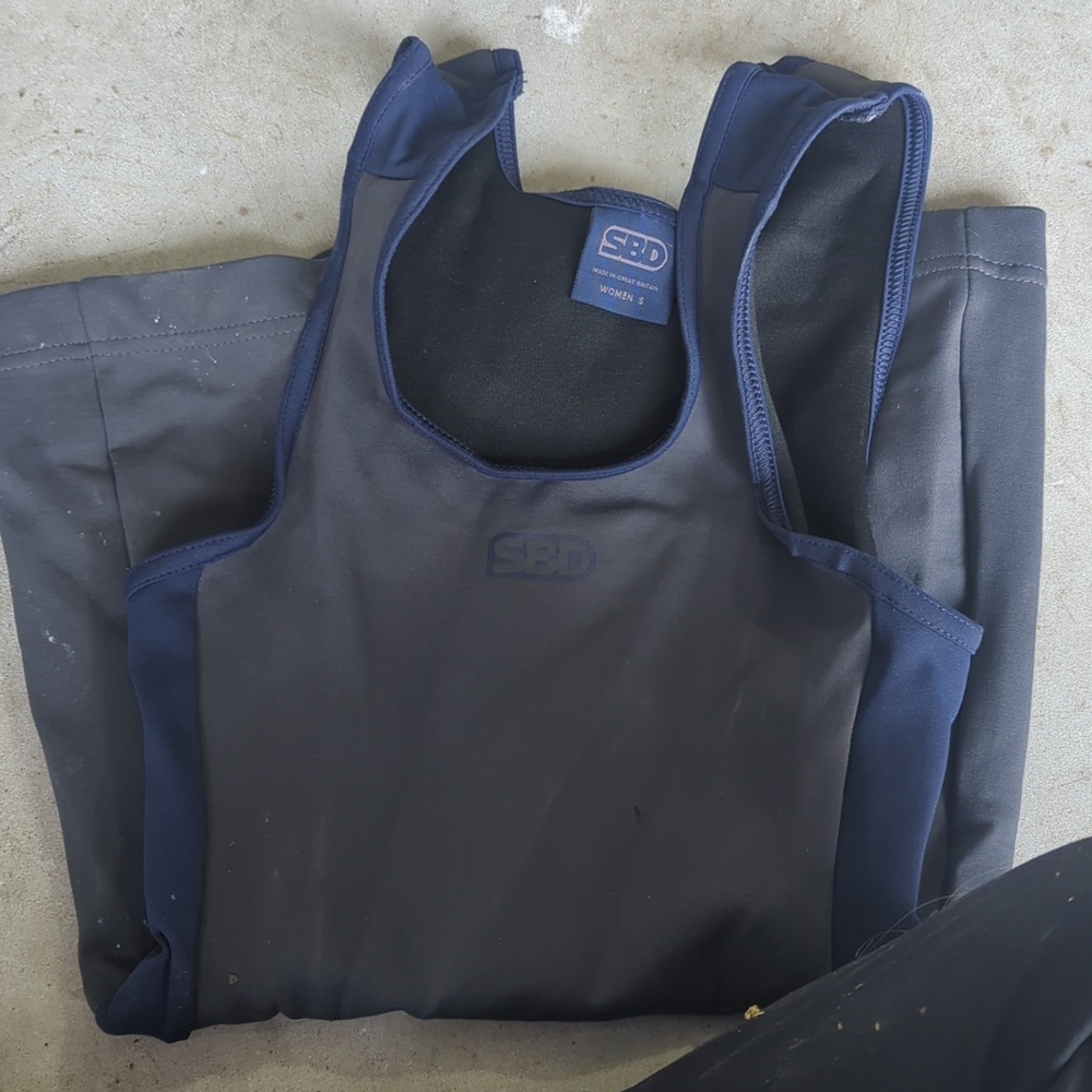 Women's Navy And Grey Weightlifting Singlet